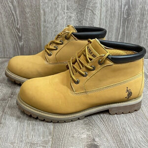 U.S. Polo Assn. Ankle Work Boots Lug Sole 9
